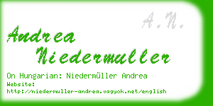 andrea niedermuller business card