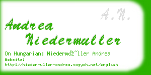 andrea niedermuller business card